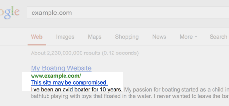 This site may be compromised